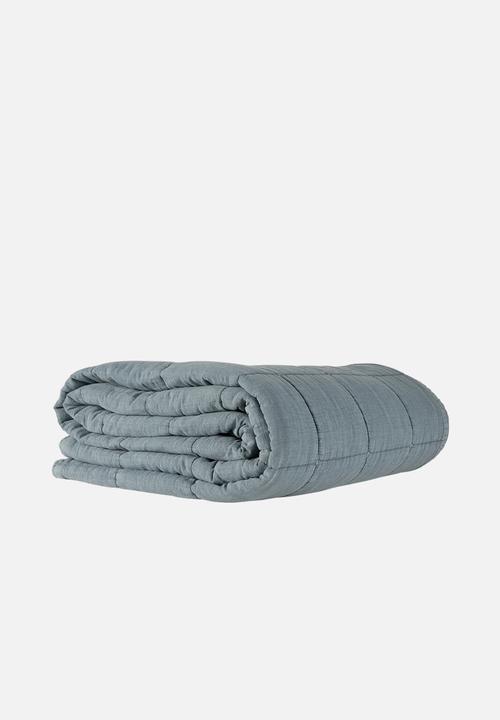 Hertex Haus - Square Dance Quilt Bed Throw - Waterfall