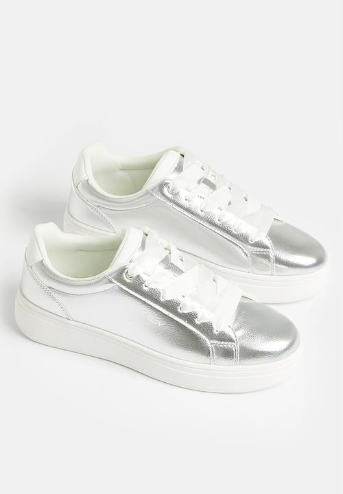 SISSY BOY - Metallic time sneaker - silver