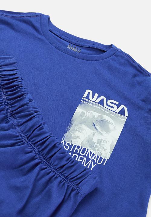 Rebel Republic - Nasa summer pj set - royal blue 