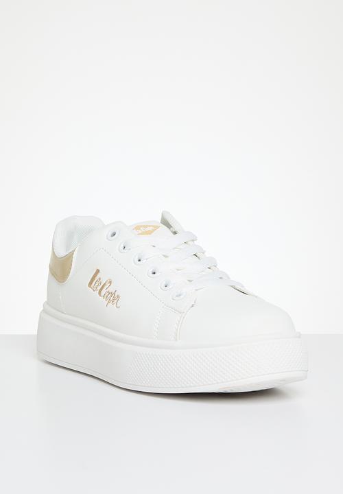 Lee Cooper - Bria sneaker - white & gold