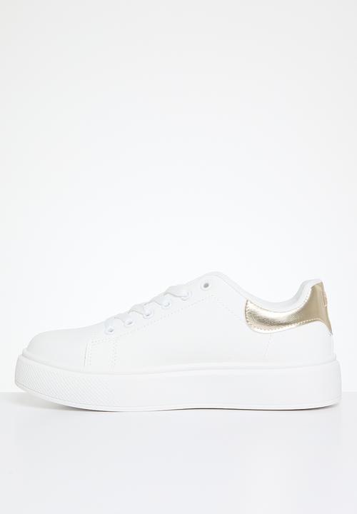 Lee Cooper - Bria sneaker - white & gold
