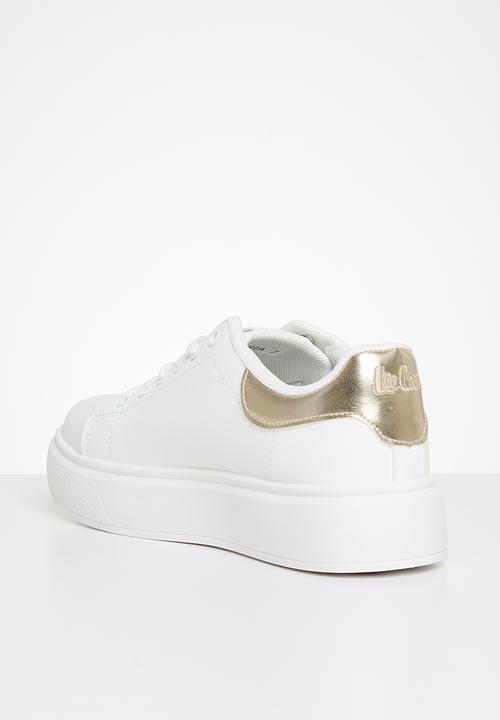 Lee Cooper - Bria sneaker - white & gold