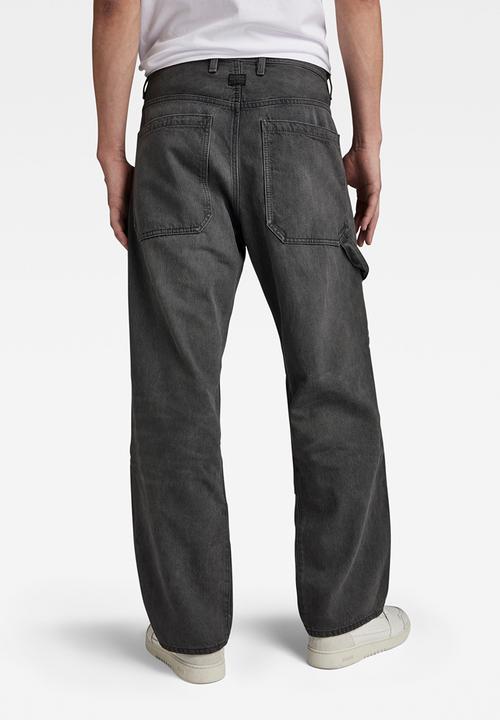 G-STAR - Carpenter 3D Loose Universe black denim - faded black ink