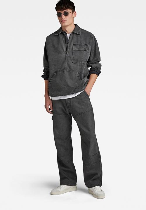 G-STAR - Carpenter 3D Loose Universe black denim - faded black ink