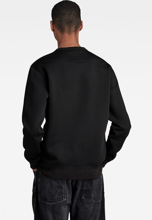 G-STAR - Old school logo r sw Pacior sweat r - dk black