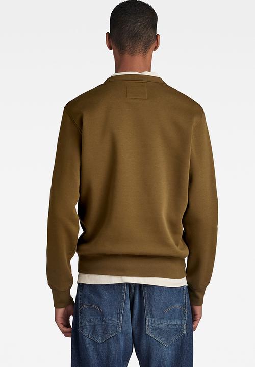 G-STAR - Old school logo r sw Pacior sweat r - dark olive