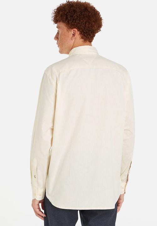 Tommy Hilfiger - 1985 Flex oxford stripe rf shirt  - yellow