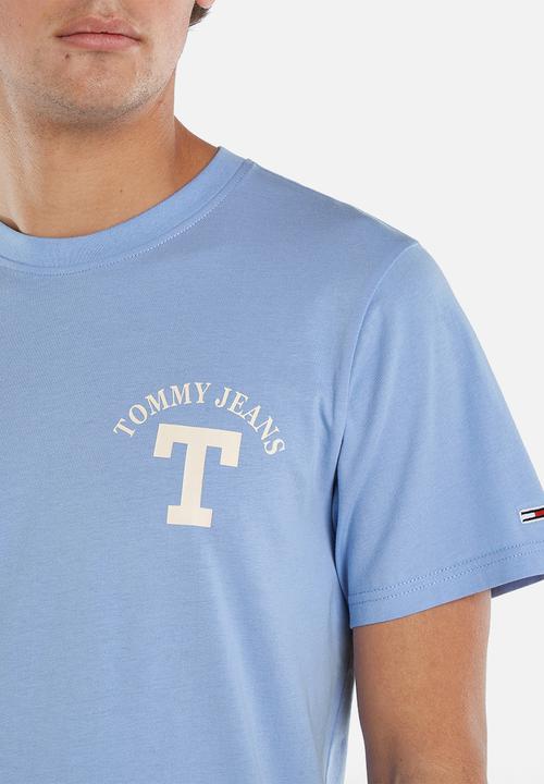 Tommy Hilfiger - Tjm reg curved letterman tee - blue