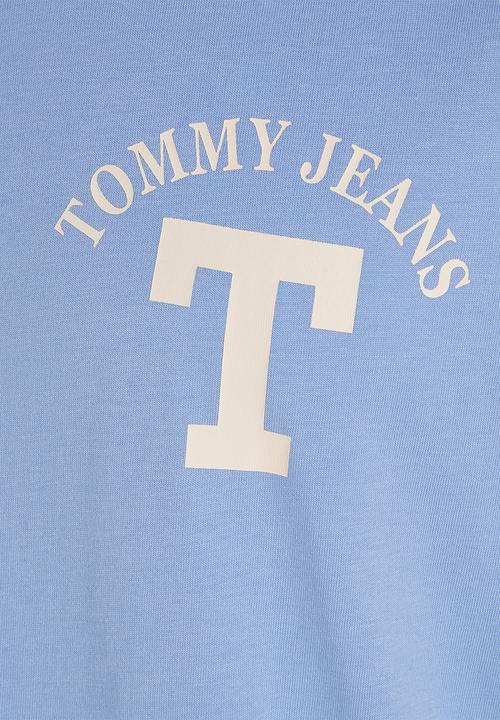 Tommy Hilfiger - Tjm reg curved letterman tee - blue
