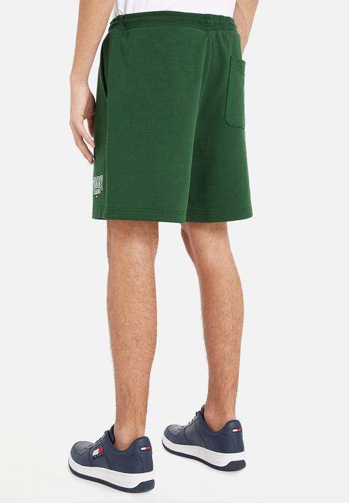 Tommy Hilfiger - Logo Drawstring Terry Shorts - green