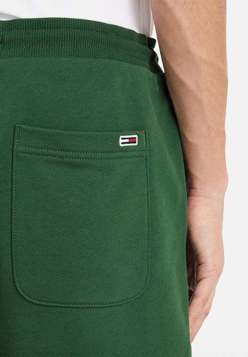 Tommy Hilfiger - Logo Drawstring Terry Shorts - green
