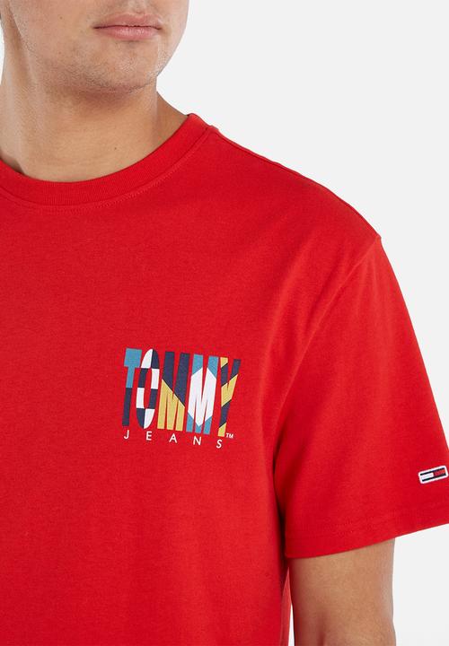Tommy Hilfiger - Tjm classic tj archive tee - red