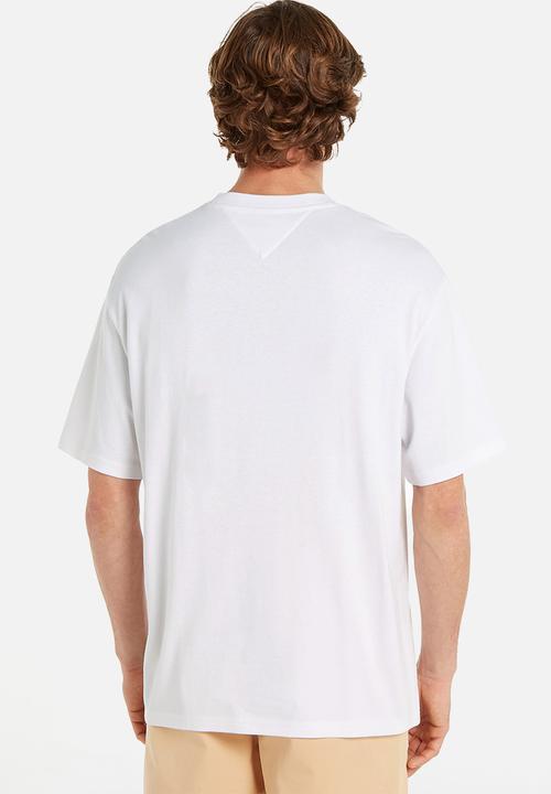 Tommy Hilfiger - Tjm sktr college rwb tee  - white