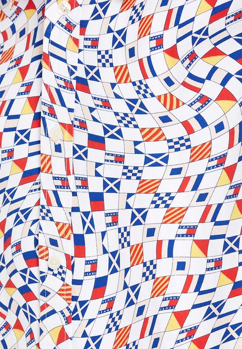 Tommy Hilfiger - Tjm ovz archive aop shirt - white