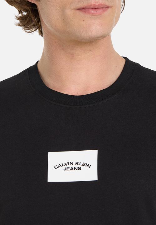 Calvin Klein - Small center box tee - ck black