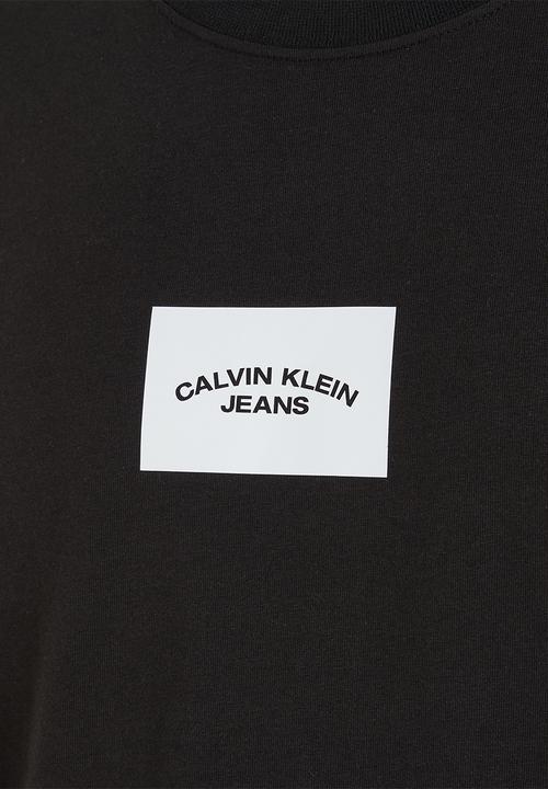 Calvin Klein - Small center box tee - ck black