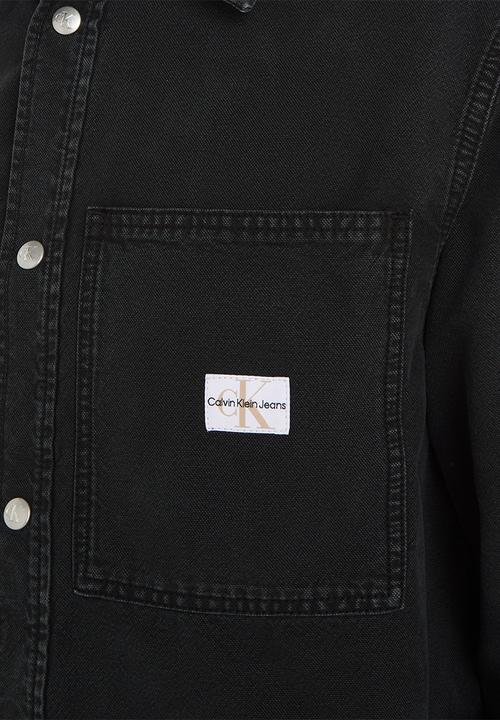 Calvin Klein - Canvas relaxed linear shirt - ck black