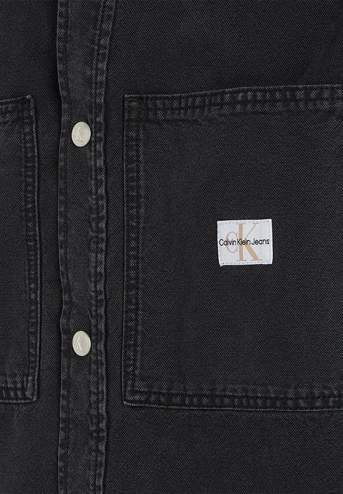 Calvin Klein - Canvas relaxed linear shirt - ck black