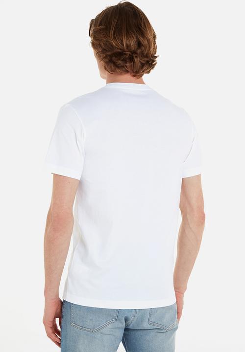 Calvin Klein - Small center box tee - bright white