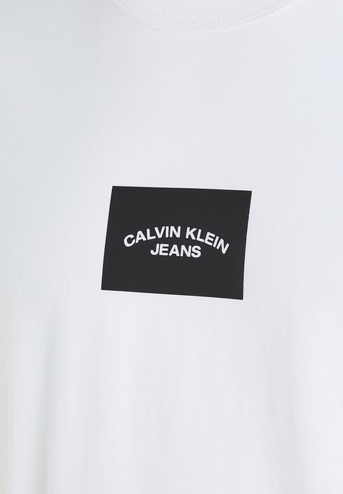 Calvin Klein - Small center box tee - bright white
