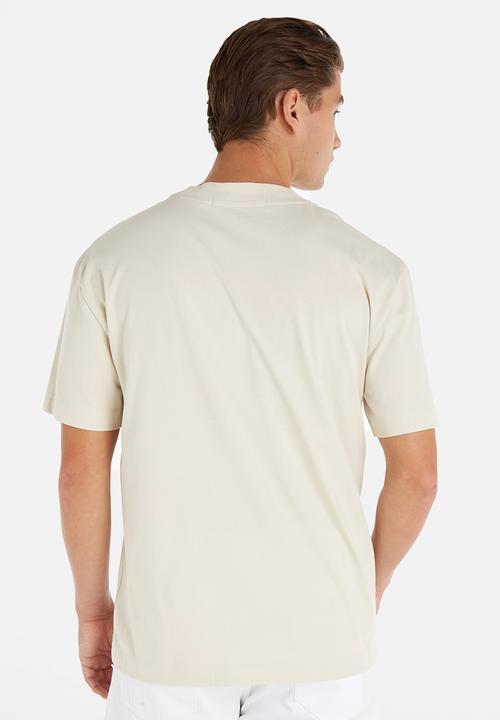 Calvin Klein - Blocking tee - eggshell