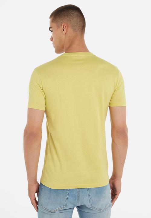 Calvin Klein - Institutional logo slim tee - yellow sand