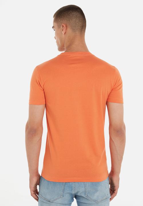 Calvin Klein - Institutional logo slim tee - summer squash