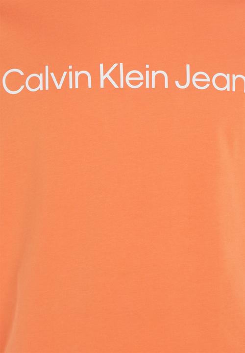 Calvin Klein - Institutional logo slim tee - summer squash