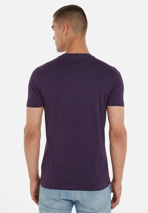 Calvin Klein - Institutional logo slim tee - purple velvet