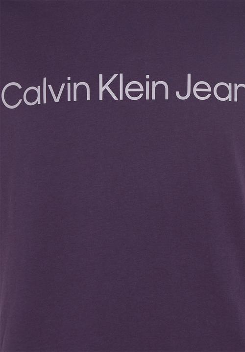 Calvin Klein - Institutional logo slim tee - purple velvet