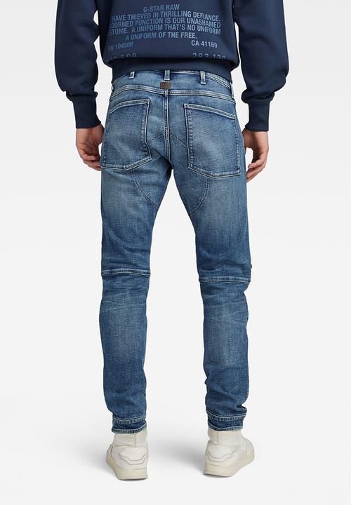 G-STAR - 5620 3D zip knee skinny heavy elto pure superstretch - faded cascade