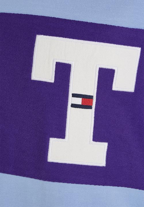 Tommy Hilfiger - Tjm classic textured cut & sew tee - mid blue