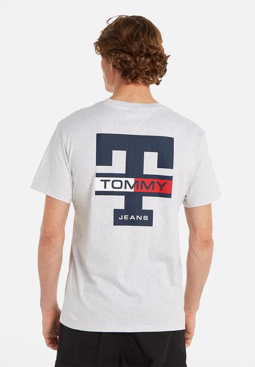 Tommy Hilfiger - Tjm classic rwb letterman tee - grey