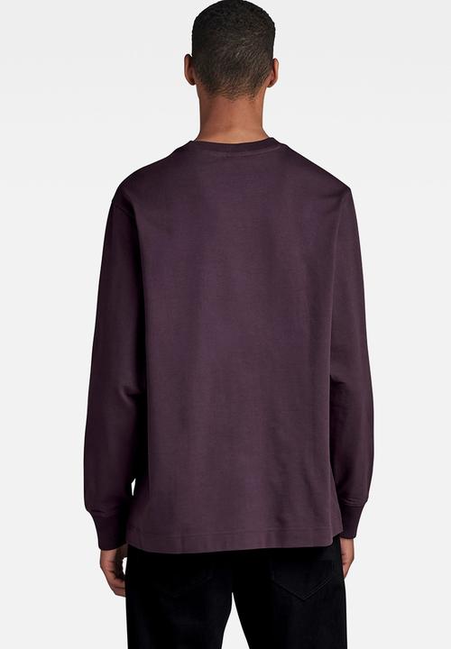 G-STAR - Essential loose r t l\s Signe jersey o - lt maze