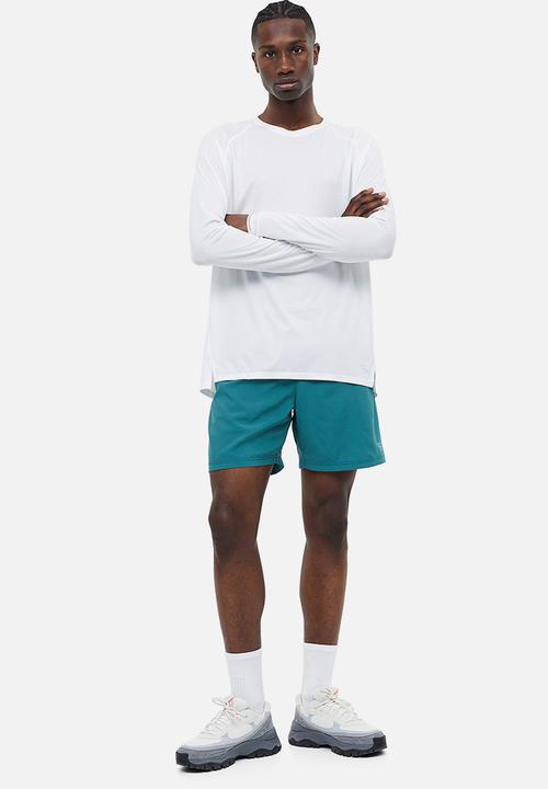 H&M - Drymove™ woven sports shorts with pockets - teal 