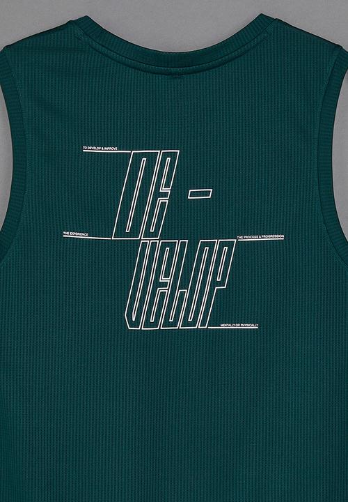 H&M - Drymove™ running vest top - dark turquoise develop 