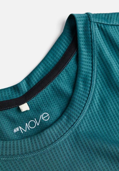 H&M - Drymove™ running vest top - dark turquoise develop 