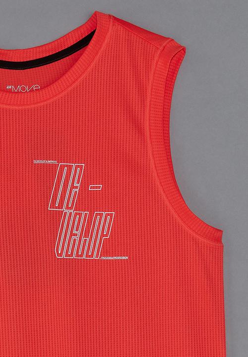 H&M - Drymove™ running vest top - coral develop