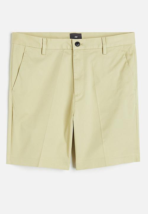 H&M - Regular fit chino shorts - light pistachio green