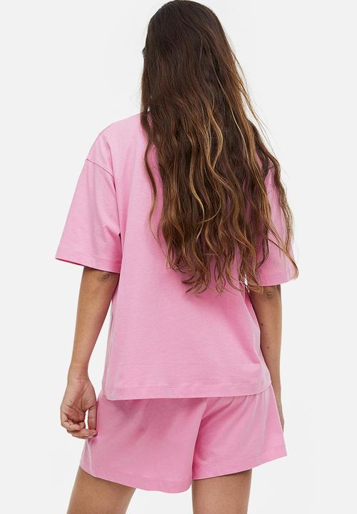 H&M - Cotton jersey pyjamas - pink mickey mouse