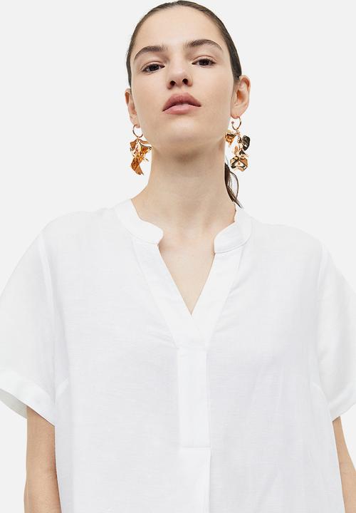 H&M - V-neck tunic - white