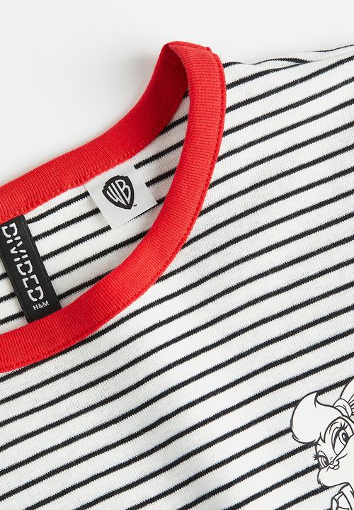 H&M - Printed T-shirt - white looney tunes