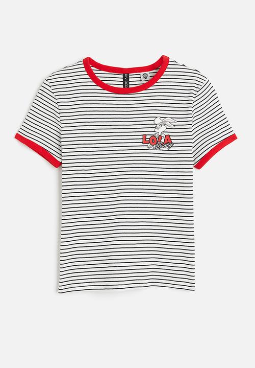 H&M - Printed T-shirt - white looney tunes