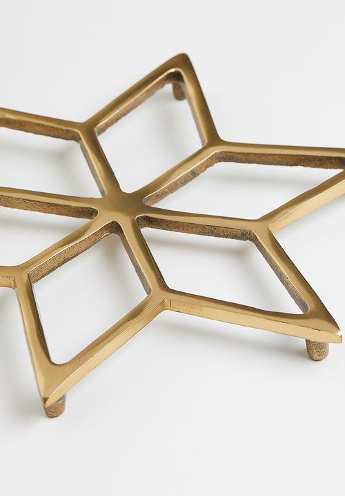 H&M - Metal trivet - gold-coloured/star