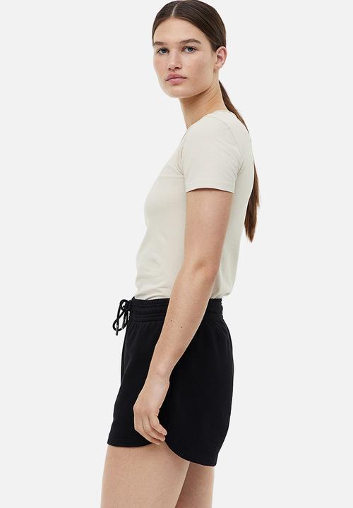 H&M - Cotton T-shirt - light beige