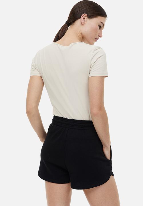H&M - Cotton T-shirt - light beige