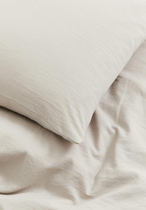 H&M - Single duvet cover set - light greige