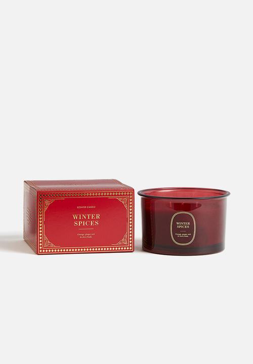 H&M - Scented candle - red/winter spices