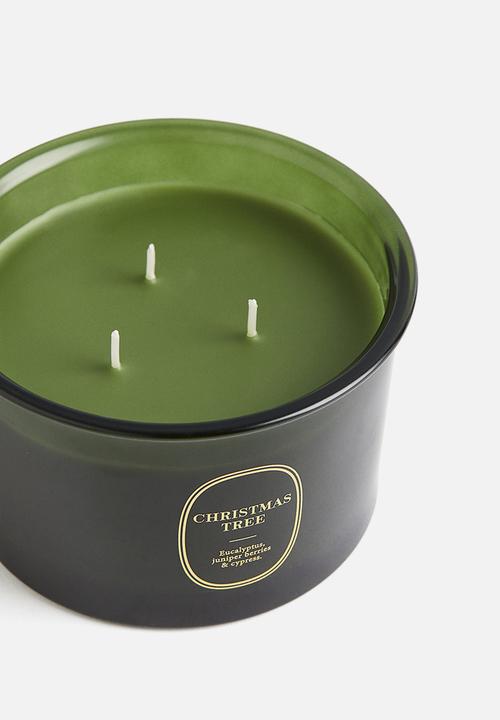 H&M - Scented candle - green/christmas tree