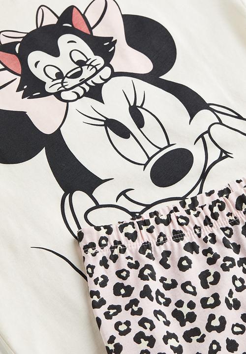 H&M - Printed jersey pyjamas - light pink minnie mouse